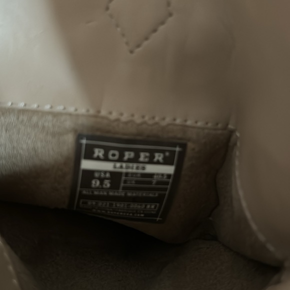 Roper Zebra glitter cowboy boots square toe womens - Picture 2 of 4